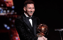 Lionel Messi has won the Ballon d'Or for a seventh time after being named as the best player in 2021 by France Football