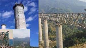 World's tallest railway bridge pier to come up in Manipur - Latest Current  Affairs for Competitive Exams